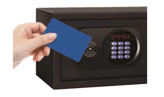 hotel safe with card